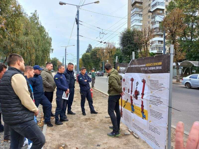 У Луцьку протестували гідранти, встановлені на проспекті Волі (фото, відео)