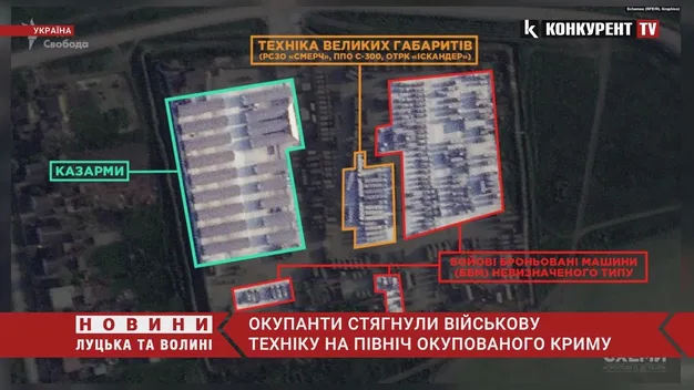 росія стягнула зенітно-ракетні сили на північ Криму (відео)