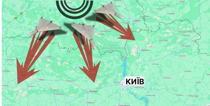 росія керує «шахедами», які летять на Волинь, з території Білорусі