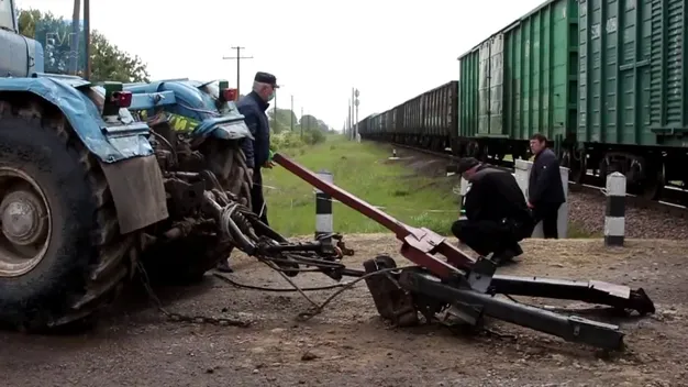 На Волині поїзд наїхав на трактор (фото, відео)
