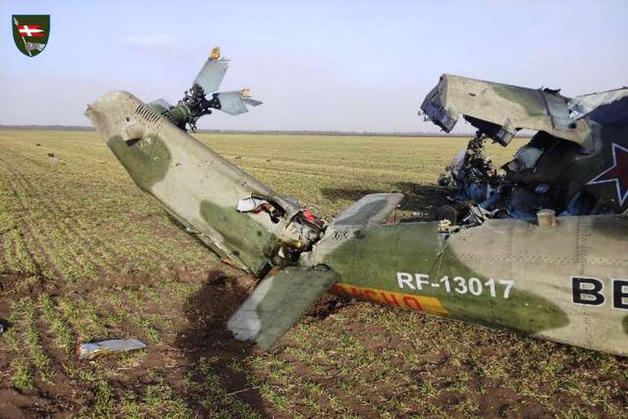 Воїни Волинської бригади знищили ворожий вертоліт (фото)