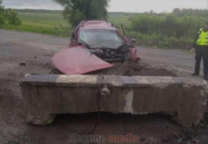 У Ковельському районі – смертельна ДТП: авто в'їхало в бетонну плиту (фото, відео)