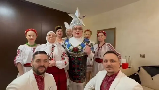 Вєрка Сердючка підтримала волинських прикордонників (відео)