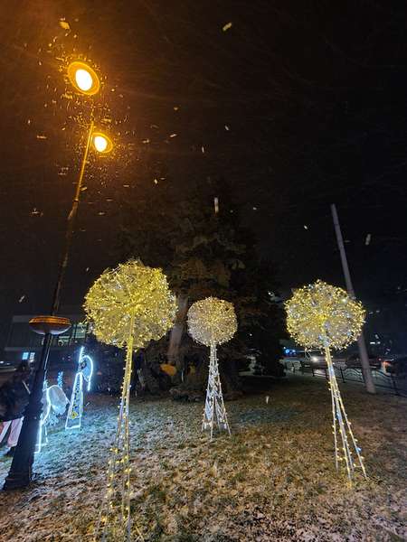 Сніг, ялинки та ілюмінації: який він, вечірній зимовий Луцьк (фото)