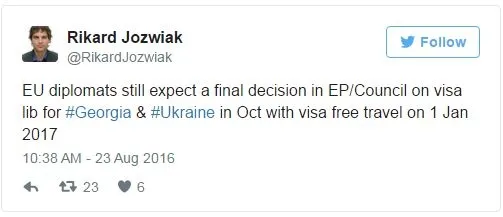 В ЄС думають надати безвіз Україні з 1 січня, – ЗМІ
