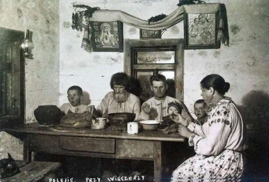 Волинське Полісся, вечеря. 1920-ті рр.