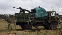 Волинські гвардійці з кулемета знищують ворожі БпЛА (фото)