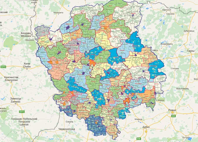 Кількість районів на Волині можуть скоротити до трьох