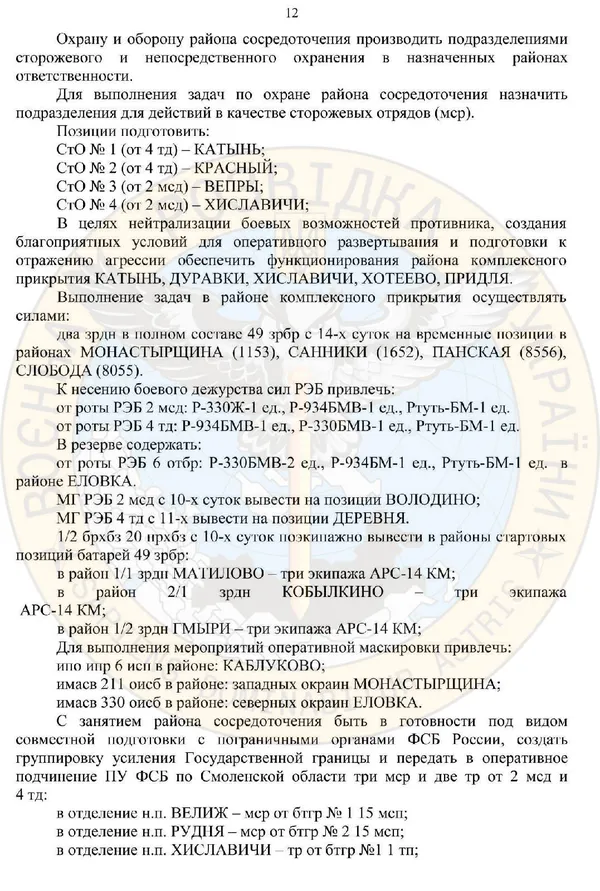 Армія росії планувала військове вторгнення в Білорусь (документ)