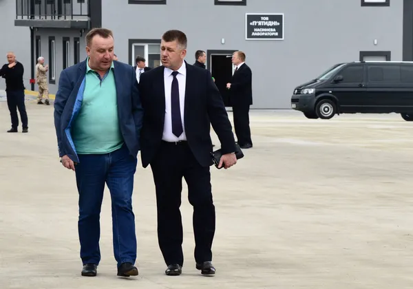 Аграрій Іван Смітюх та голова Луцької РДА Ігор Ярмольський...
