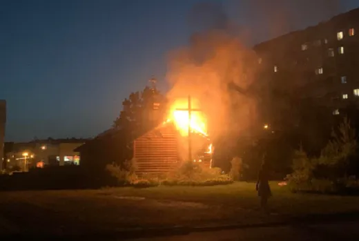 У Львові горить церква московського патріархату