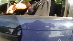 У Нововолинську їздило авто без номерів (відео)