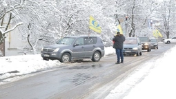 У Луцьку автопротест власників машин на єврореєстрації (фото)