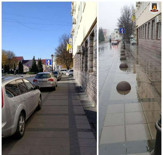 У центрі Луцька тротуари тепер – тільки для пішоходів (фото)