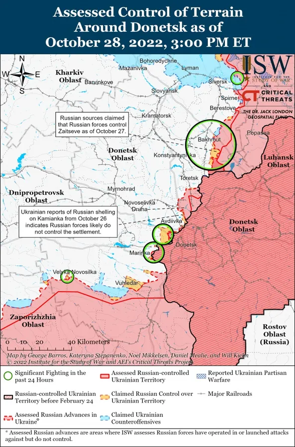 Росіяни «прибріхують» про свій прогрес біля Бахмута, – ISW
