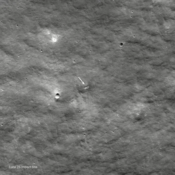 NASA показала знімки місця падіння російської «Луни» (фото)