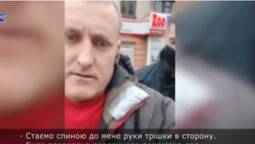 Порушив ПДР: лучанина в кайданках завезли у відділок й оштрафували, бо був без маски (відео)