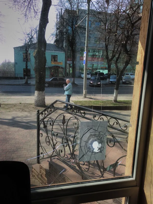 В офісі луцької «Солідарності» розбили вікно
