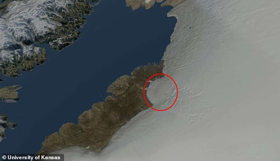 У Гренландії науковці знайшли величезний кратер від метеорита