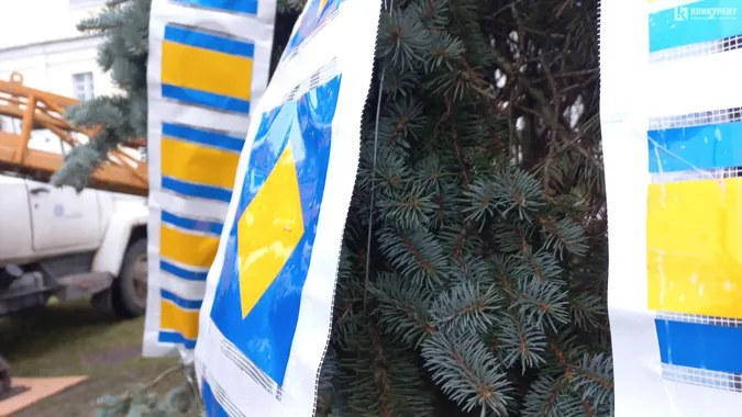 У центрі Луцька «роздягають» святкові ялинки (фото)