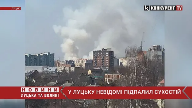 Над Луцьком помітили густий дим: що горить (фото, відео)