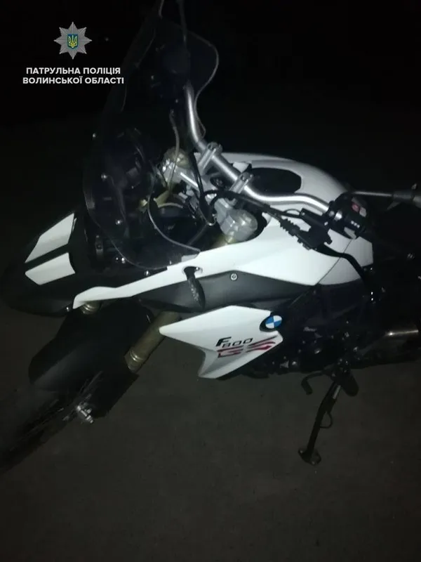 На Волині спіймали п'яного водія на вкраденому в Італії мотоциклі 