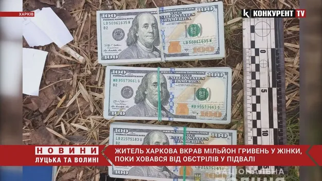 Харків'янин, ховаючись від обстрілу в підвалі, вкрав мільйон гривень (відео)