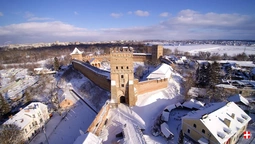 Показали неймовірні фото засніженого замку Любарта (фото)