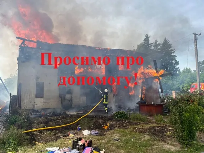 На Волині у старости згорів будинок, сам чоловік – у лікарні