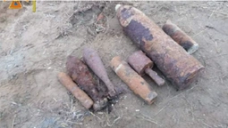 Розчищали річки: на Волині знайшли снаряди, міни і гранату (фото)