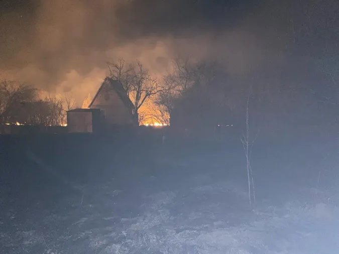 На Волині вночі ледь не згорів дачний масив (фото)