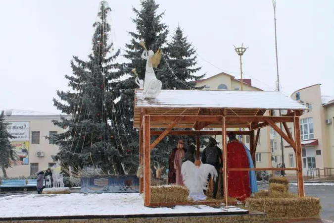 На Вінничині встановили вертеп з Олегом Винником