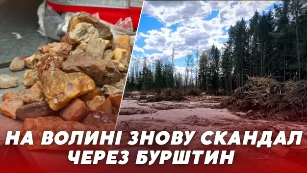 На Волині підприємство звинувачують у незаконному видобутку бурштину (відео)