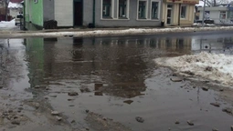 У Володимирі відремонтовані "Амілою" дороги "пішли під воду" (фото)