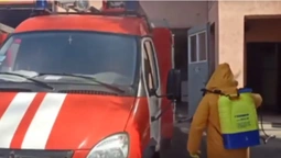 Волинські рятувальники знезаражують техніку і приміщення (відео)