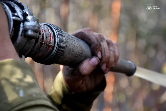 У Луцькому районі майже дві доби гасять масштабну лісову пожежу (фото)