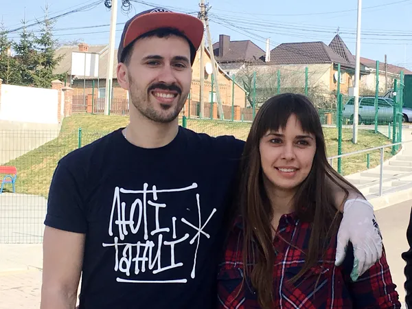 Художники В'ячеслав Шум та Анастасія Меркулова