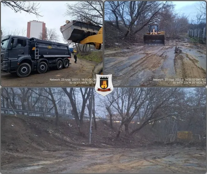 У Луцьку знесли один з блокпостів (фото)