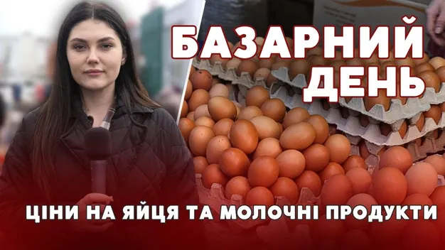 Які ціни на яйця та сир на ринку в Луцьку (відео)