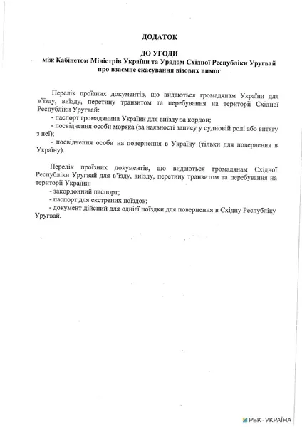 Українці отримали безвізовий режим з Уругваєм