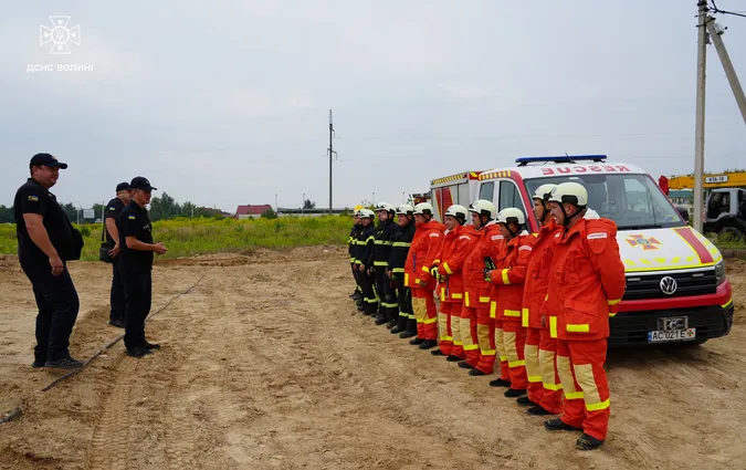 На Волині відпрацьовували порятунок людей після обстрілу (фото)