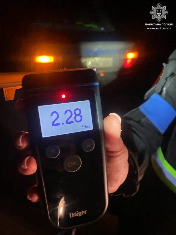 П'яні за кермом: на Волині патрульні за тиждень щодня виявляли порушників (фото)