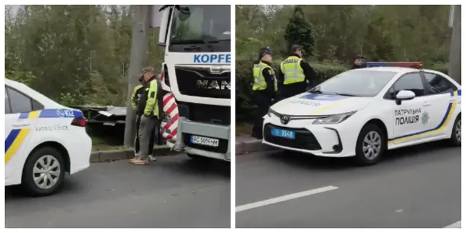 У центрі Луцька впав бігборд (оновлено, відео)