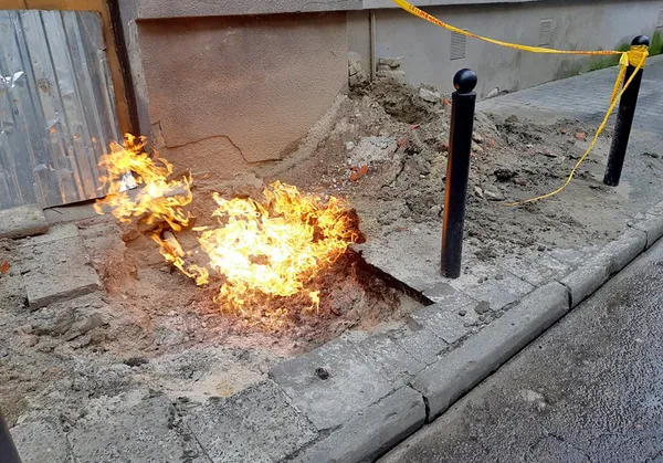 У центрі Львова стався витік газу (фото,відео)