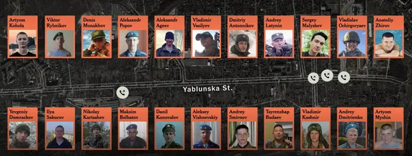 22 ідентифікованих журналістами NYT псковських десантників, які причетні до вбивств мирних жителів Бучі на вулиці Яблонська