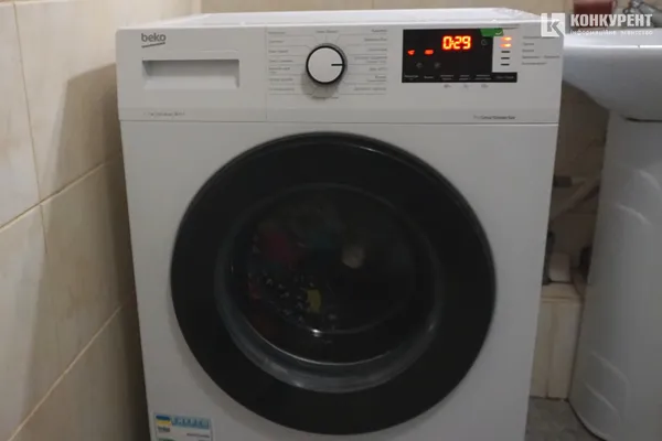 Нова пральна машина, передана в рамках проєкту, працює майже цілодобово