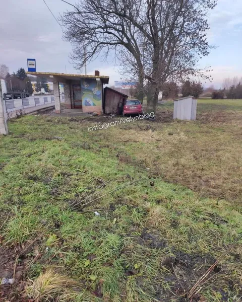 На Волині Ford на «євробляхах» протаранив сарай і дерево (фото, відео)
