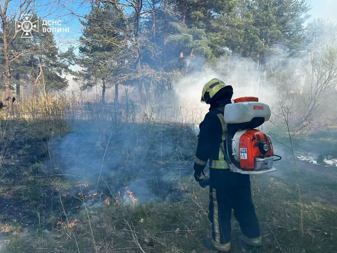 На Волині через дитячі пустощі спалахнули пожежі (фото)