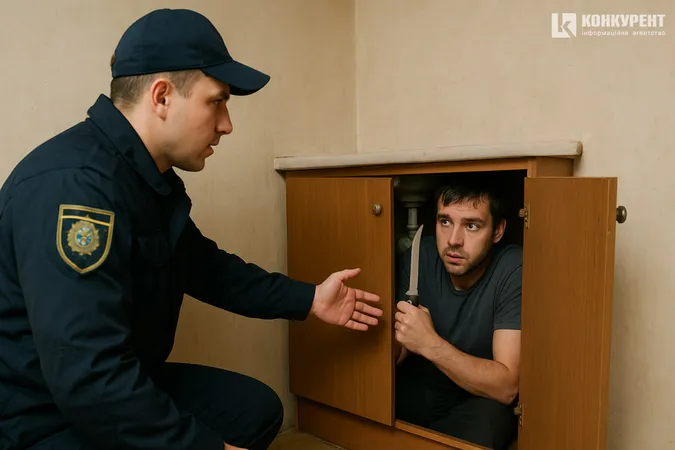Волинянин порізав поліцейського і ховався в умивальнику – тікав від мобілізації