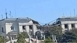 У Севастополі прилетіло в штаб Чорноморського флоту (фото)